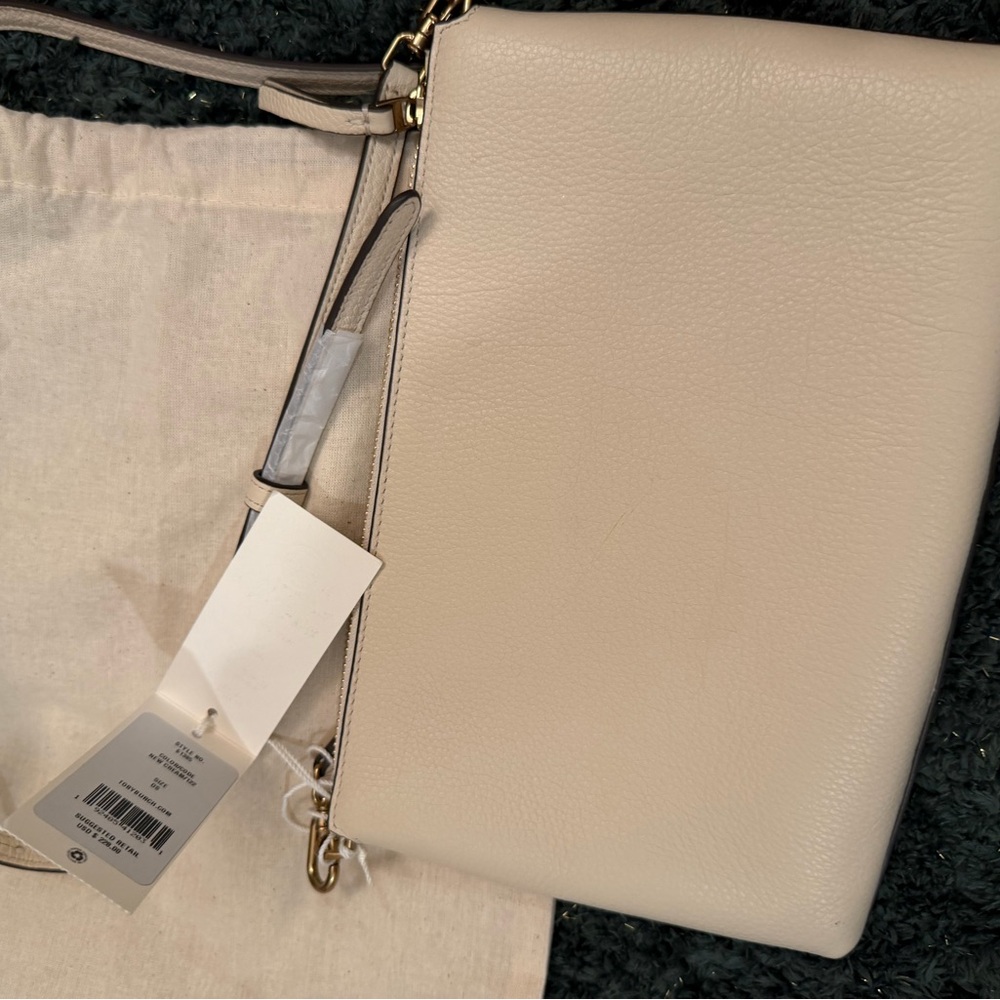 Tory Burch Mercer Beige Crossbody Bag new - Picture 4 of 7